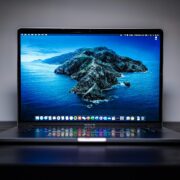 A 15' Macbook Pro with display on