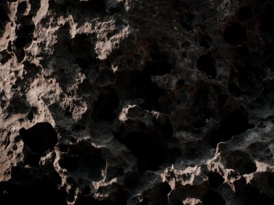 asteroid closed up picture to reveal texture to dart in it