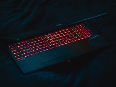 MSI Gaming Laptop with Red RGB Keyboard