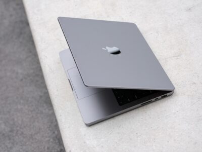 A 14-inch laptop