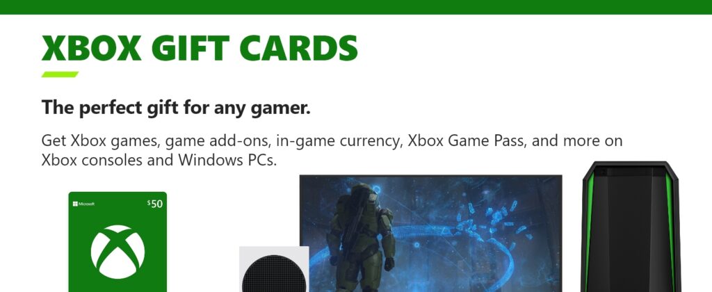 Xbox Gift Card Sample