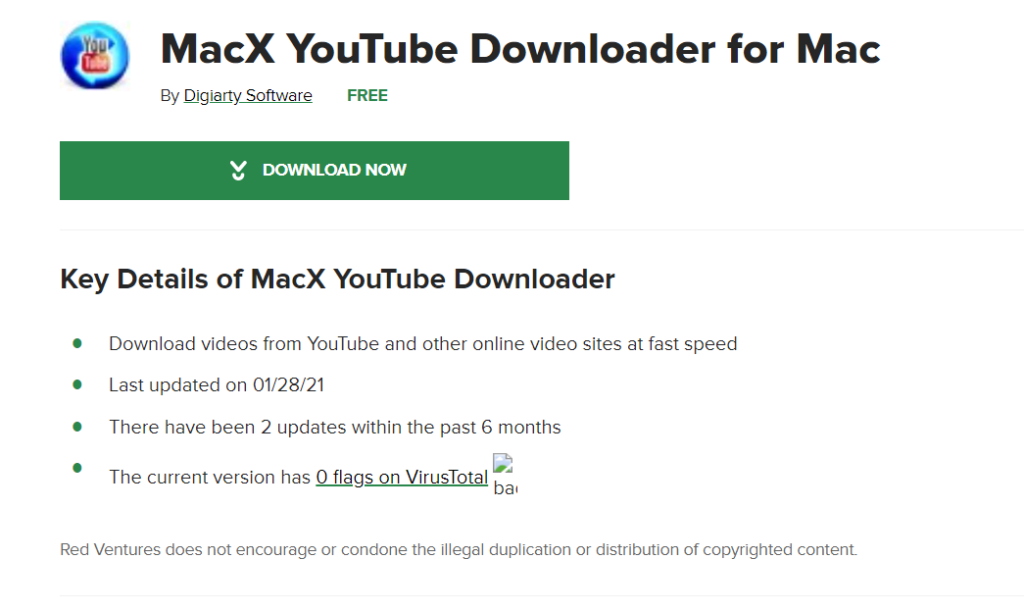 MacX youtube mp3 download application